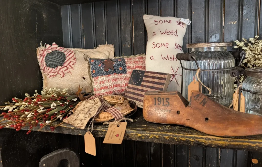 Come visit our booth of rustic and primitive treasures!