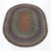 Braided Rug, Oval, 8'x11' - Burgundy/Blue/Gray