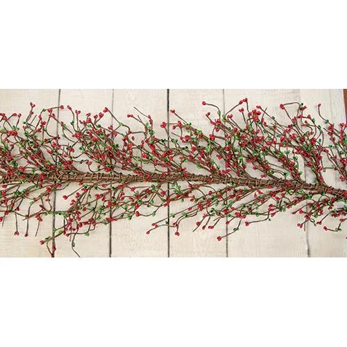 Red/Green Pip Garland, 4 ft.