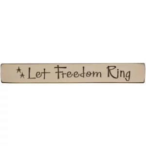 Let Freedom Ring Engraved Block, 12″