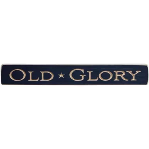 Old Glory Engraved Block, 12″
