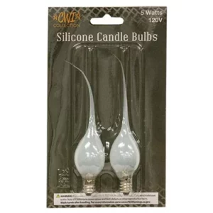 Clear Silicone Bulbs, 5W, 2-pack
