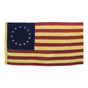 Aged Betsy Ross Flag, 58″
