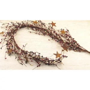 Pip Berry Garland With Stars, Country Mix, 40″