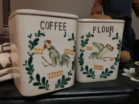 Coffee and Flour Canisters