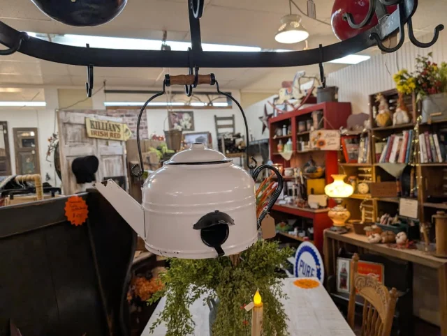 I love birdhouses all year round and this one has that handy cleanout door on the bottom.  Just say the word and we'll ship it to you!